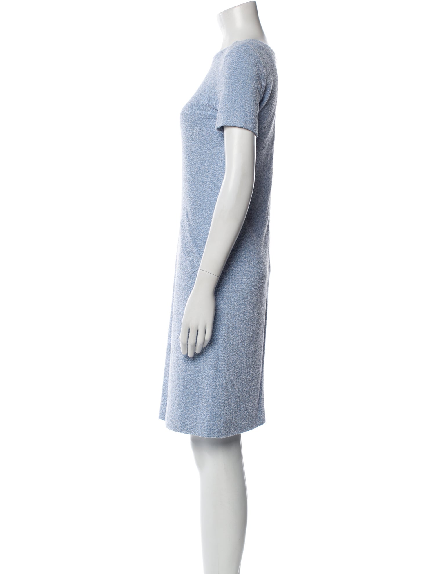 Amina Rubinacci Crew Neck Knee-Length Dress