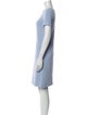 Amina Rubinacci Crew Neck Knee-Length Dress