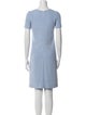 Amina Rubinacci Crew Neck Knee-Length Dress