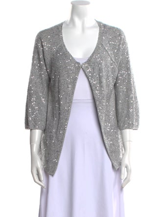 Amina Rubinacci Patterned V-Neck Sweater