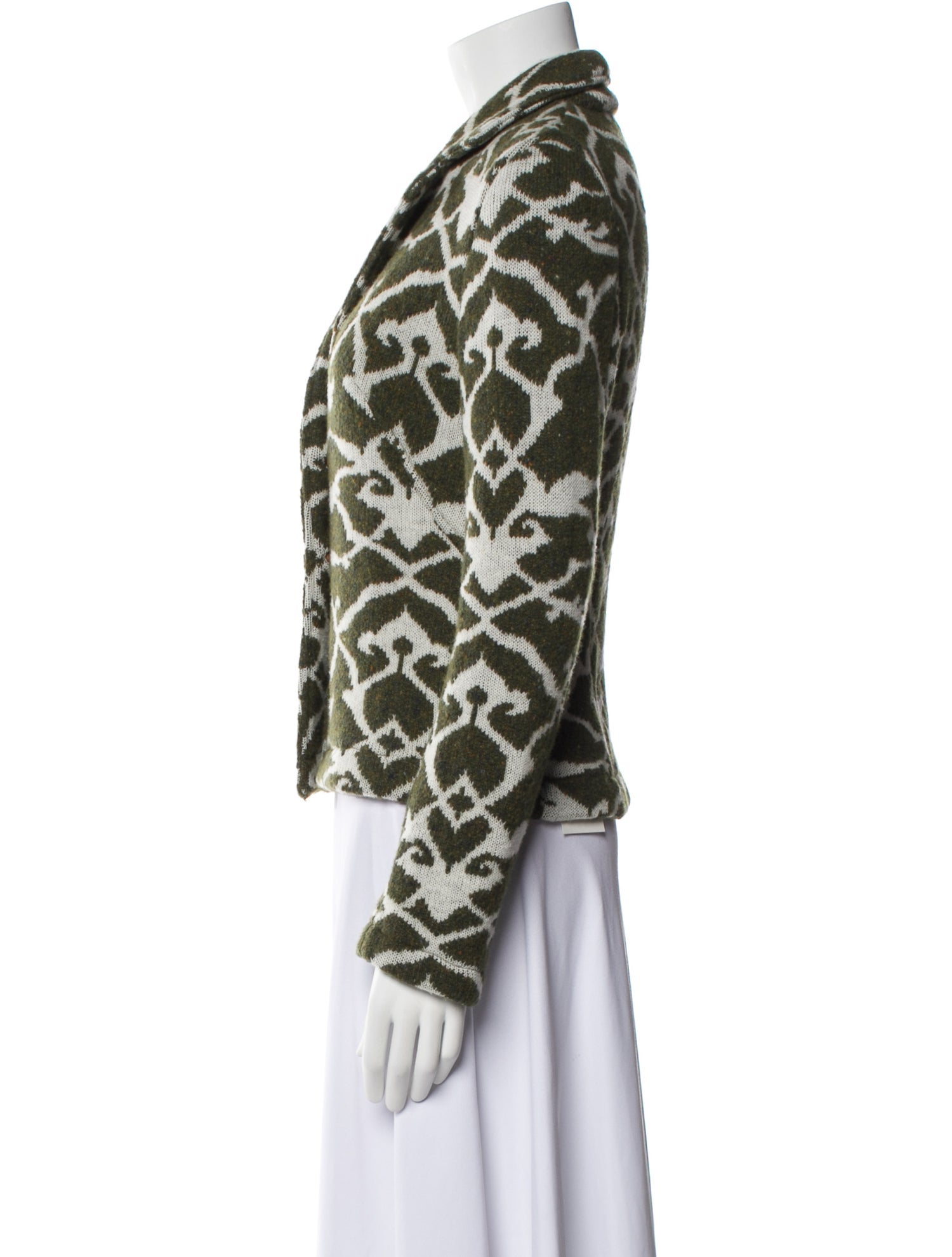 Amina Rubinacci Wool Printed Blazer