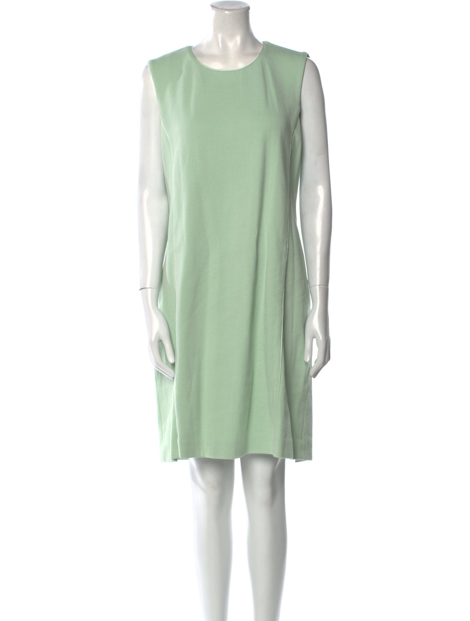 Amina Rubinacci Crew Neck Knee-Length Dress