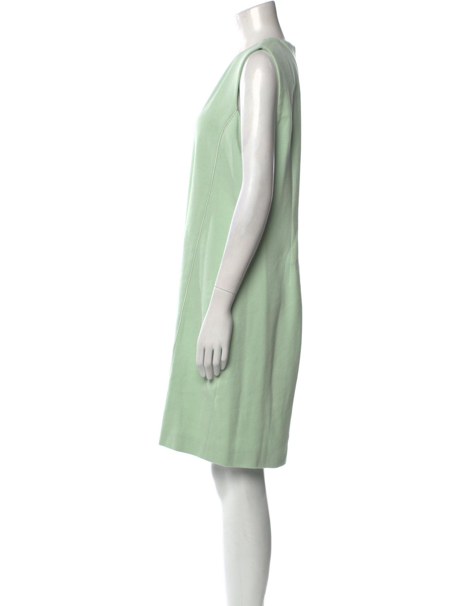 Amina Rubinacci Crew Neck Knee-Length Dress