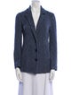 Amina Rubinacci Wool Printed Blazer