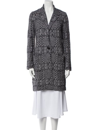 Amina Rubinacci Virgin Wool Animal Print Coat