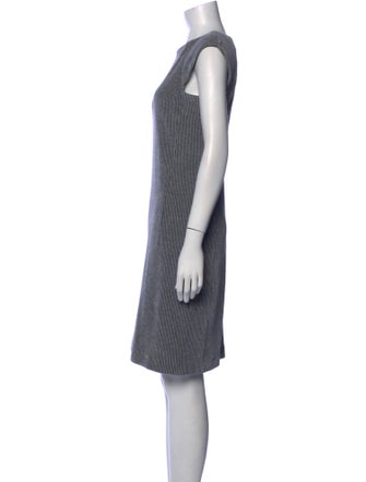 Amina Rubinacci Striped Knee-Length Dress