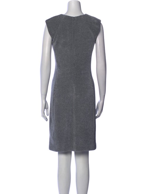 Amina Rubinacci Striped Knee-Length Dress