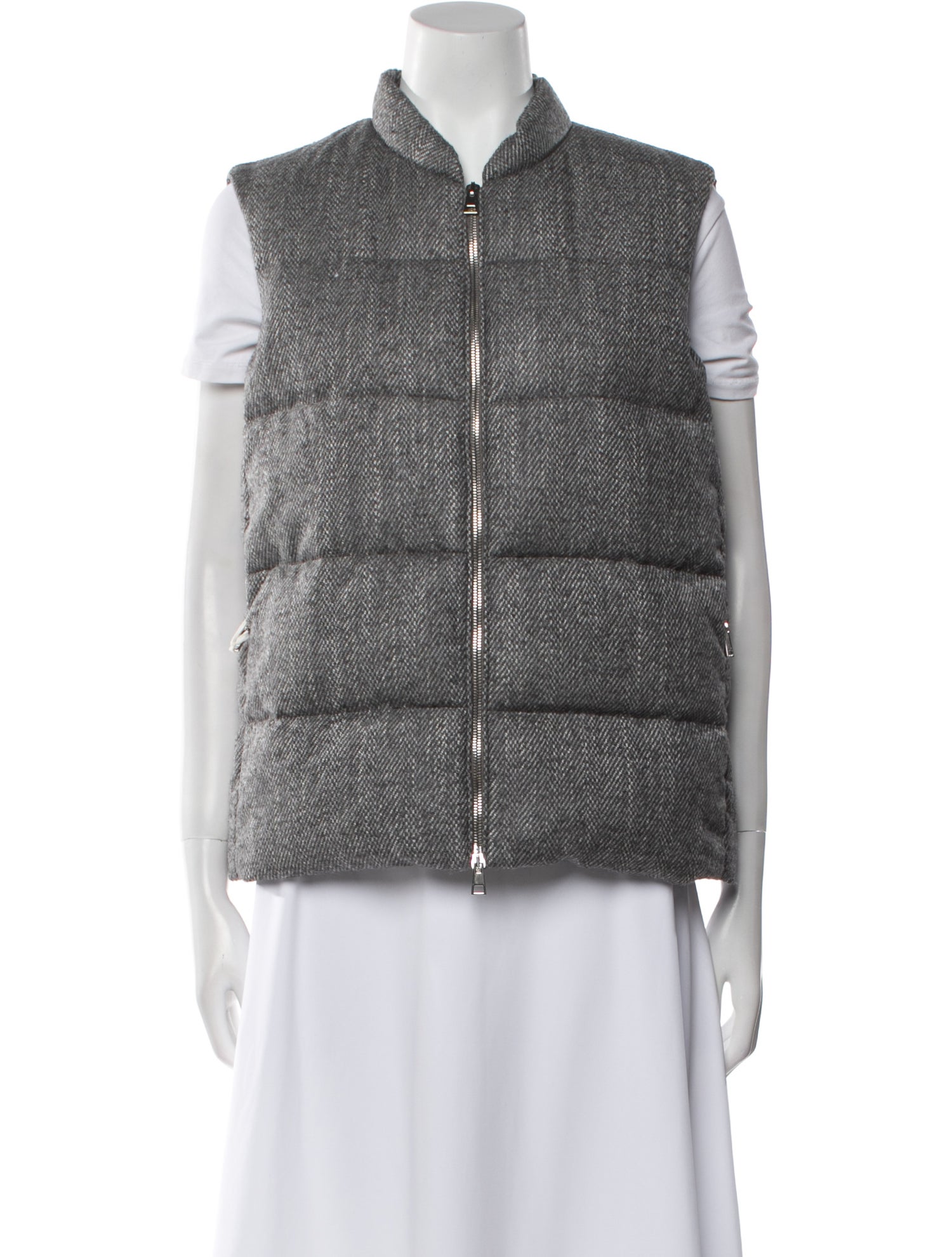 Amina Rubinacci Wool Striped Vest w/ Tags