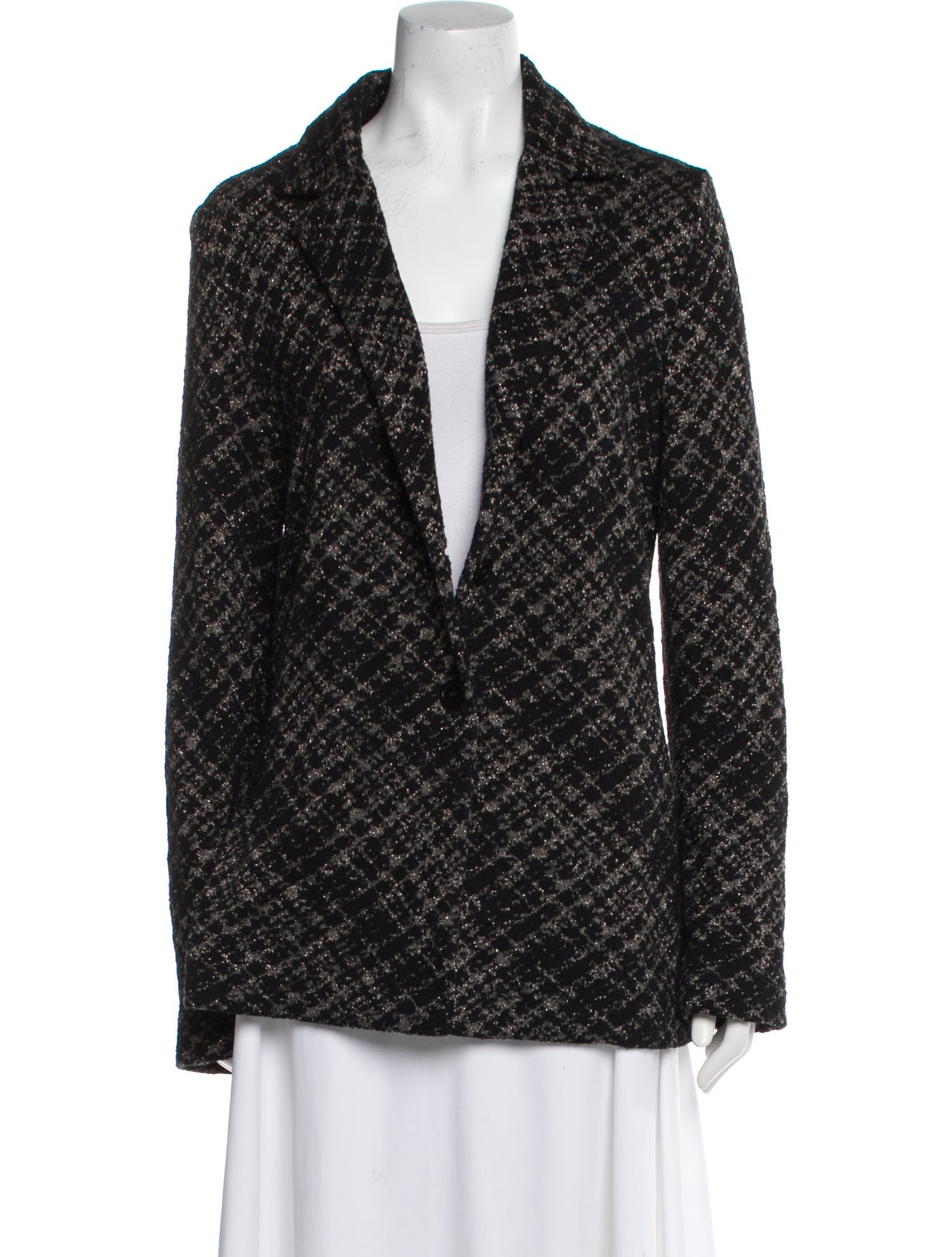 Amina Rubinacci Wool Printed Blazer