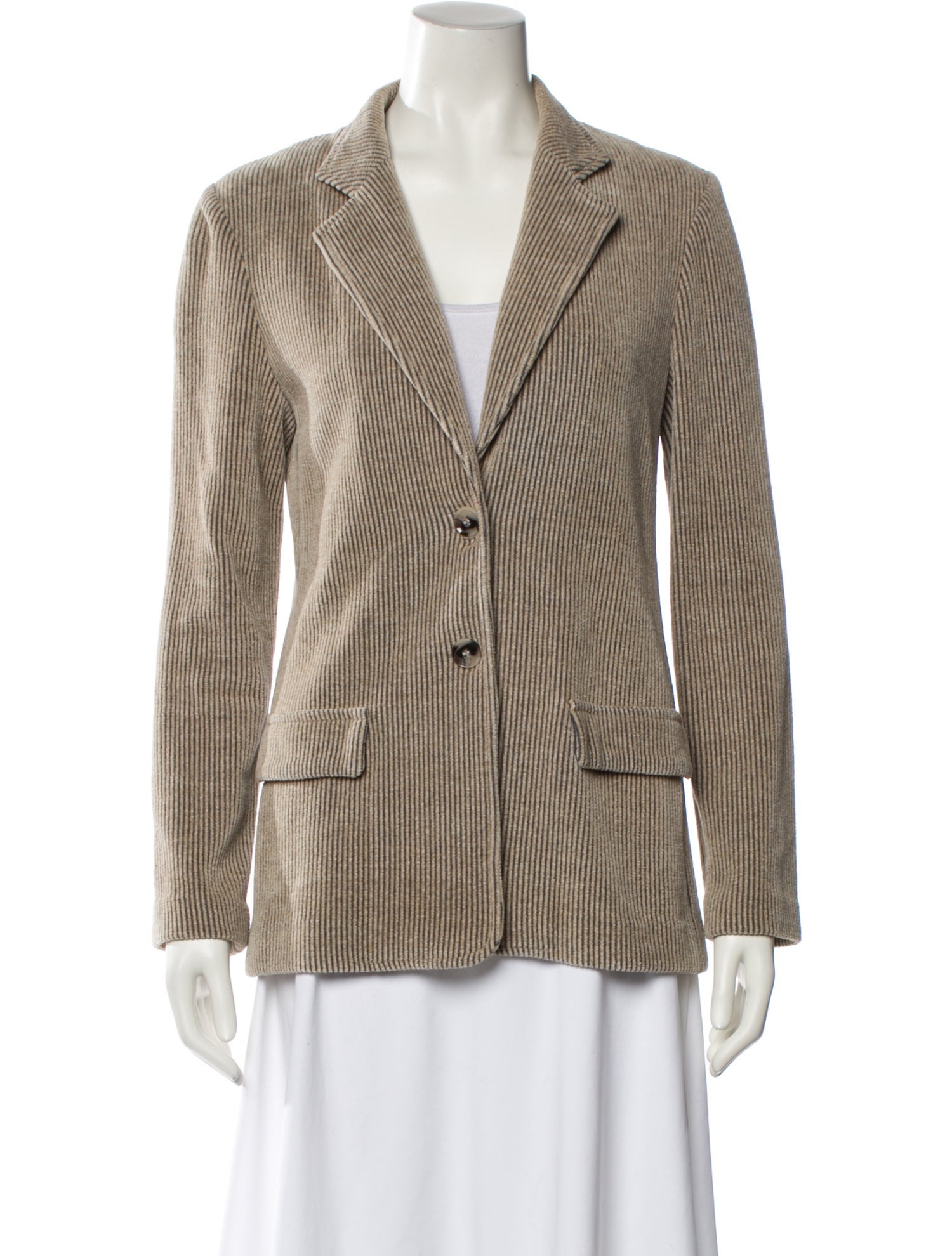 Amina Rubinacci Wool Striped Blazer