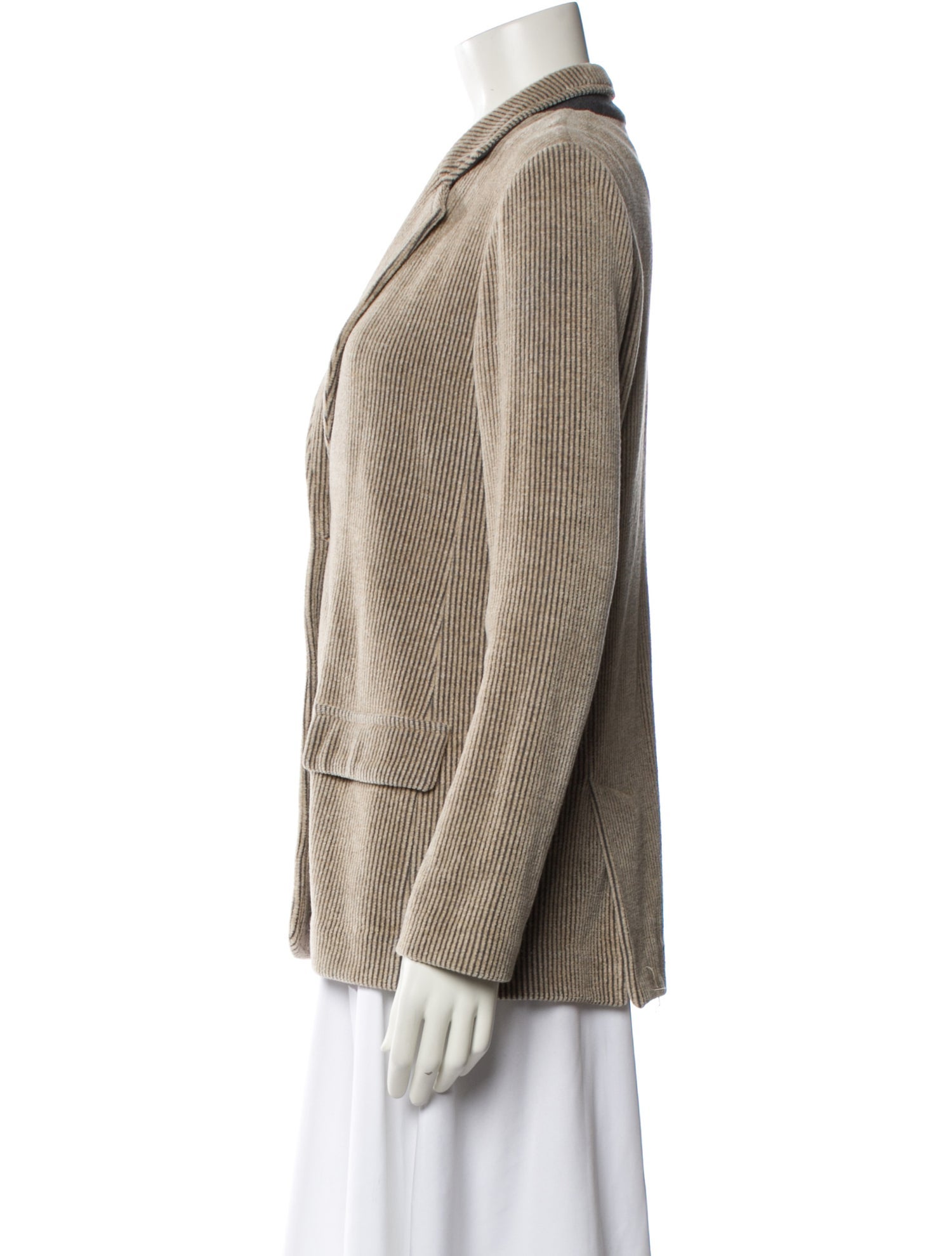 Amina Rubinacci Wool Striped Blazer