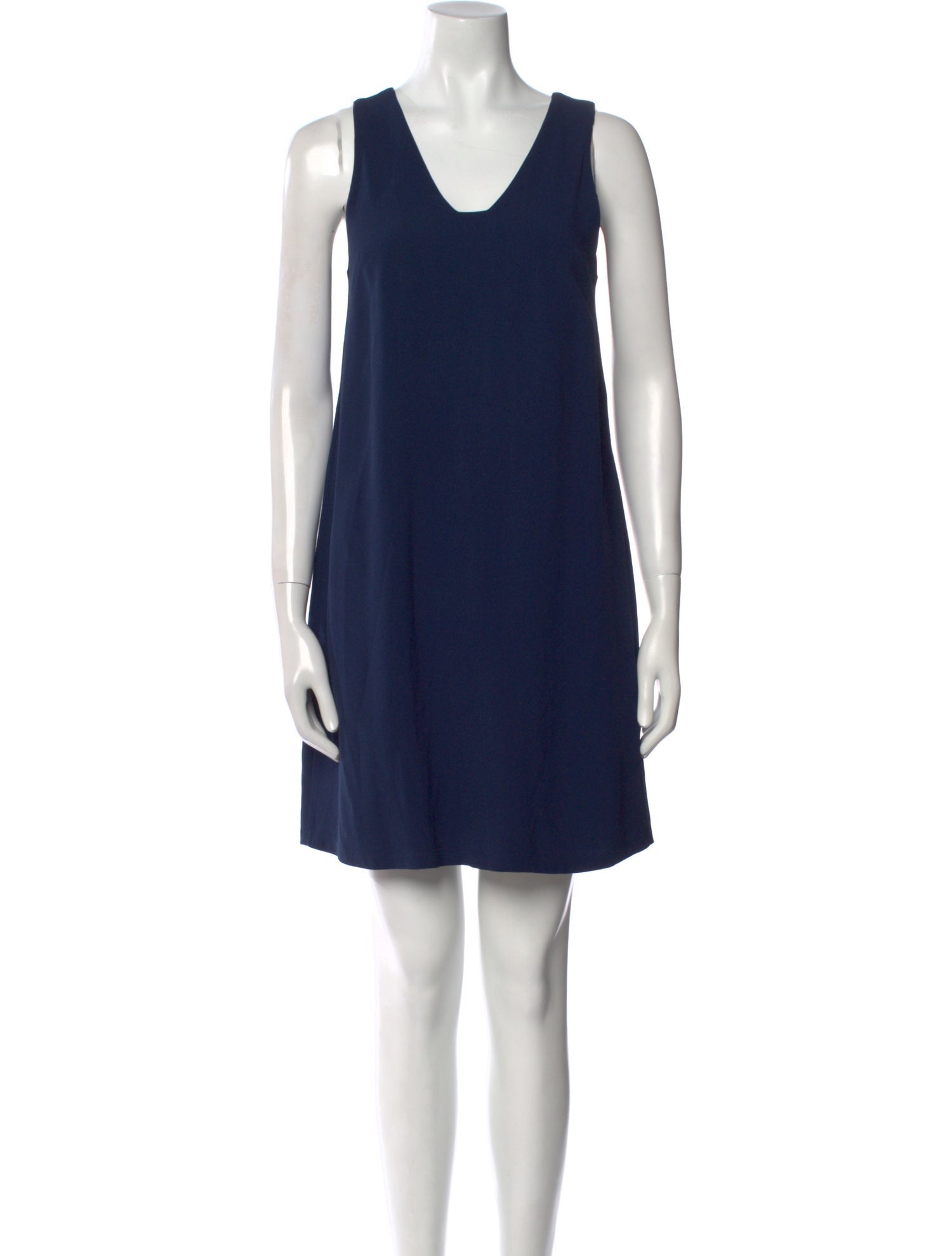 Amina Rubinacci Scoop Neck Mini Dress