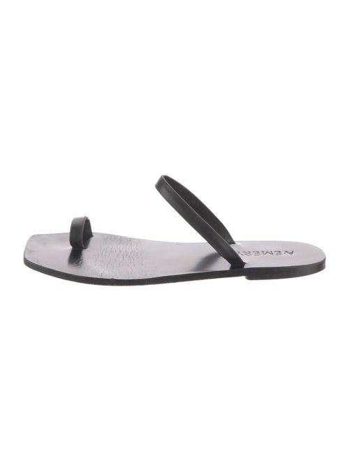 A.Emery Leather Slides