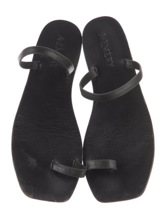 A.Emery Leather Slides