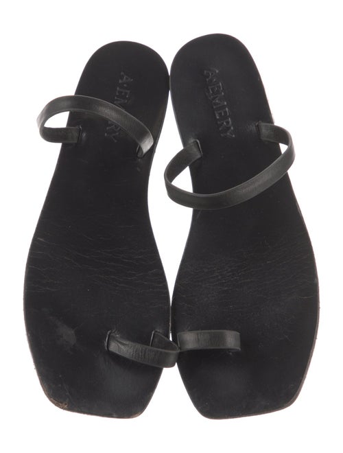 A.Emery Leather Slides