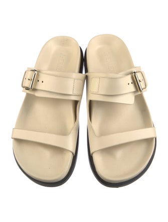 A.Emery Leather Slides