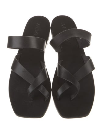 A.Emery Leather Slides