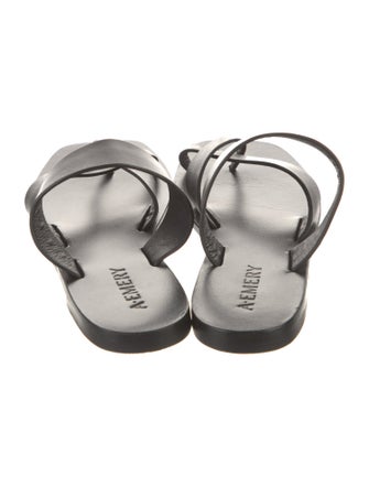 A.Emery Leather Slides