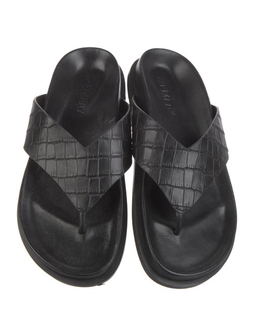 A.Emery Leather Slides