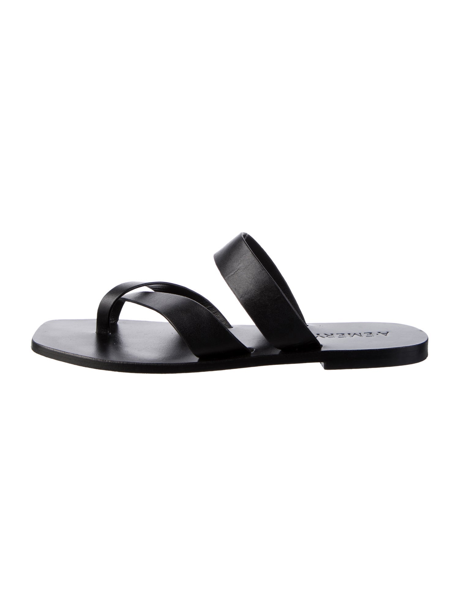 A.Emery Leather Slides