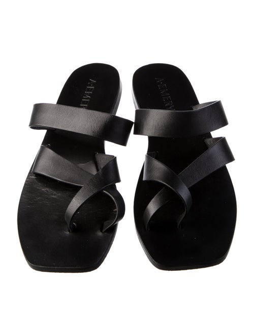 A.Emery Leather Slides