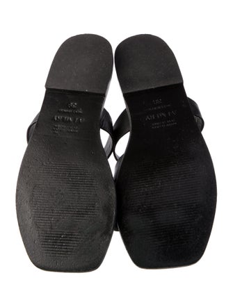 A.Emery Leather Slides