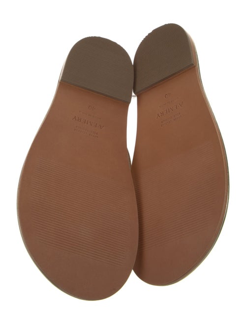 A.Emery Leather Colorblock Pattern Flip Flops