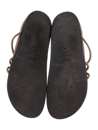 A.Emery Leather Slides