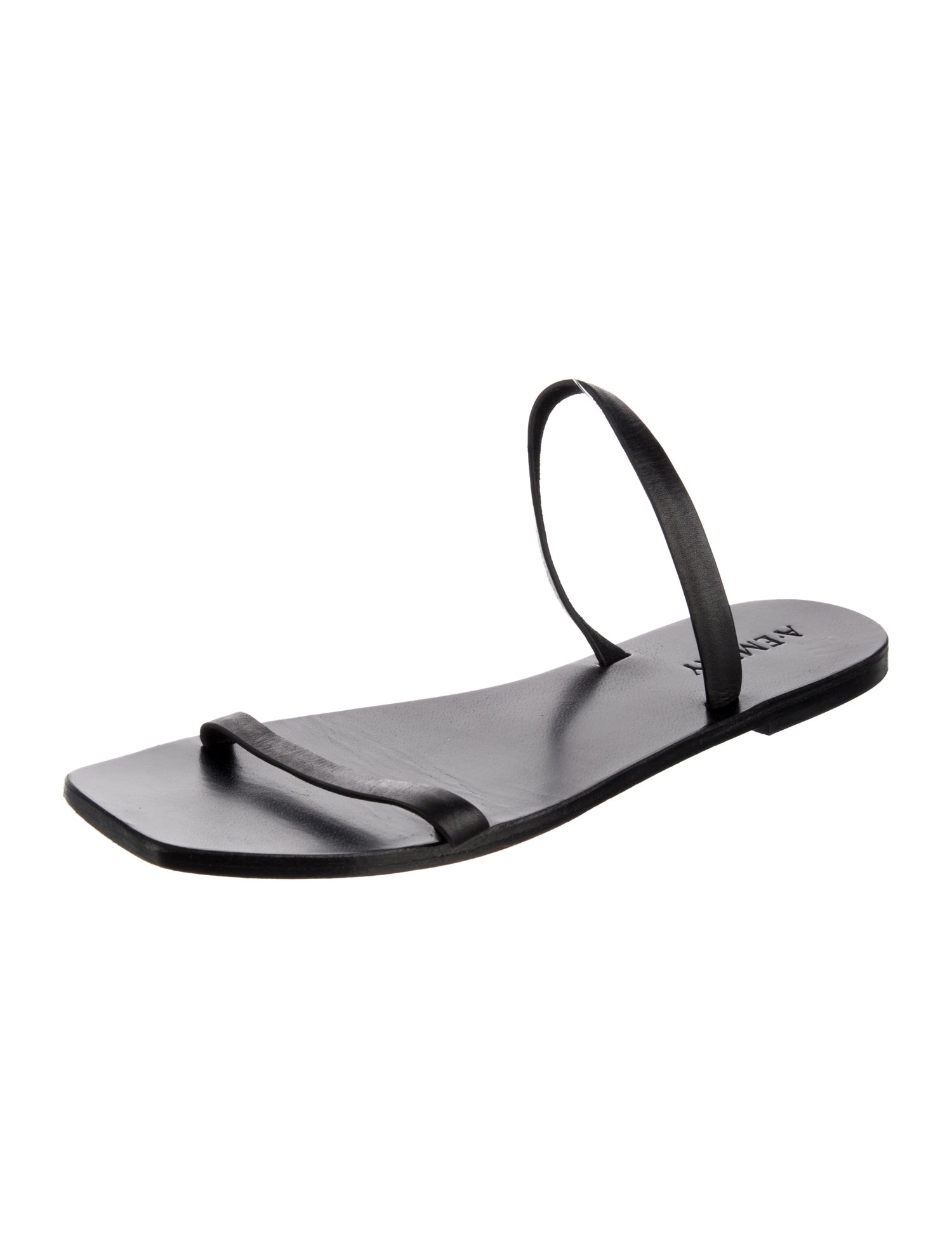 A.Emery Leather Slides