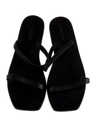 A.Emery Leather Slides