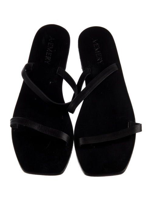 A.Emery Leather Slides