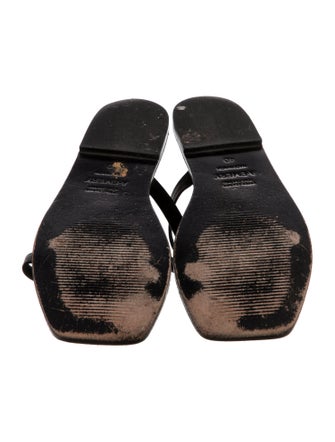 A.Emery Leather Slides