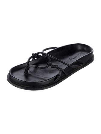 A.Emery Leather Slides