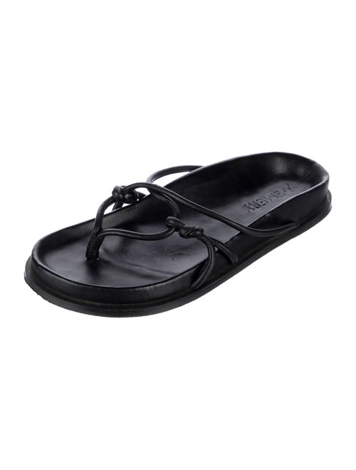 A.Emery Leather Slides