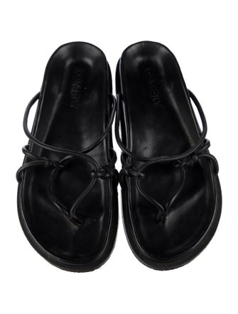 A.Emery Leather Slides