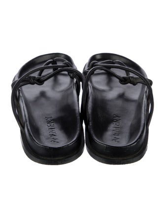 A.Emery Leather Slides