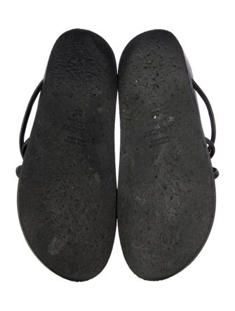 A.Emery Leather Slides