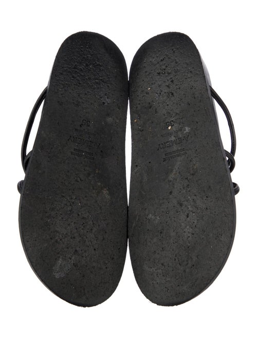 A.Emery Leather Slides