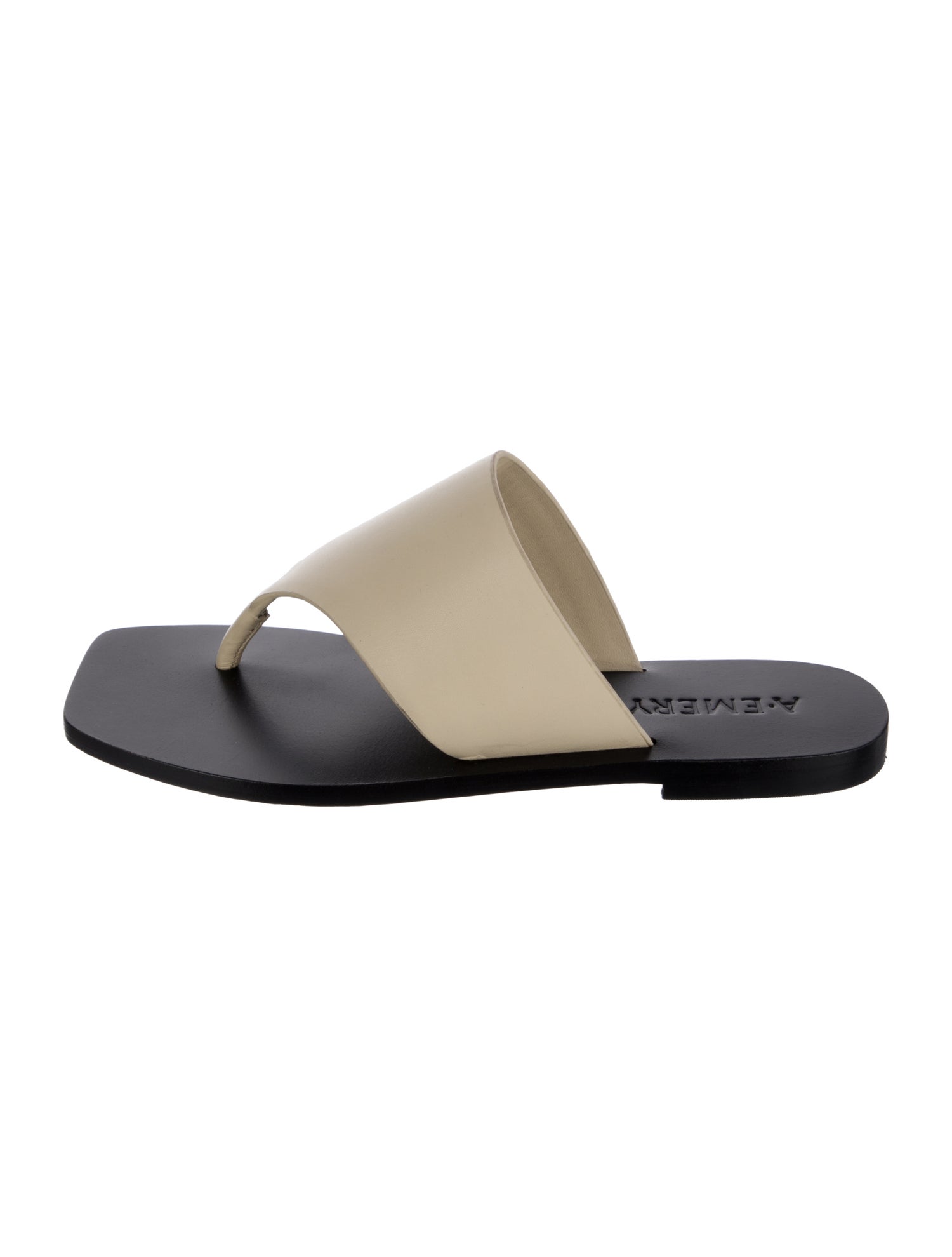 A.Emery Leather Slides