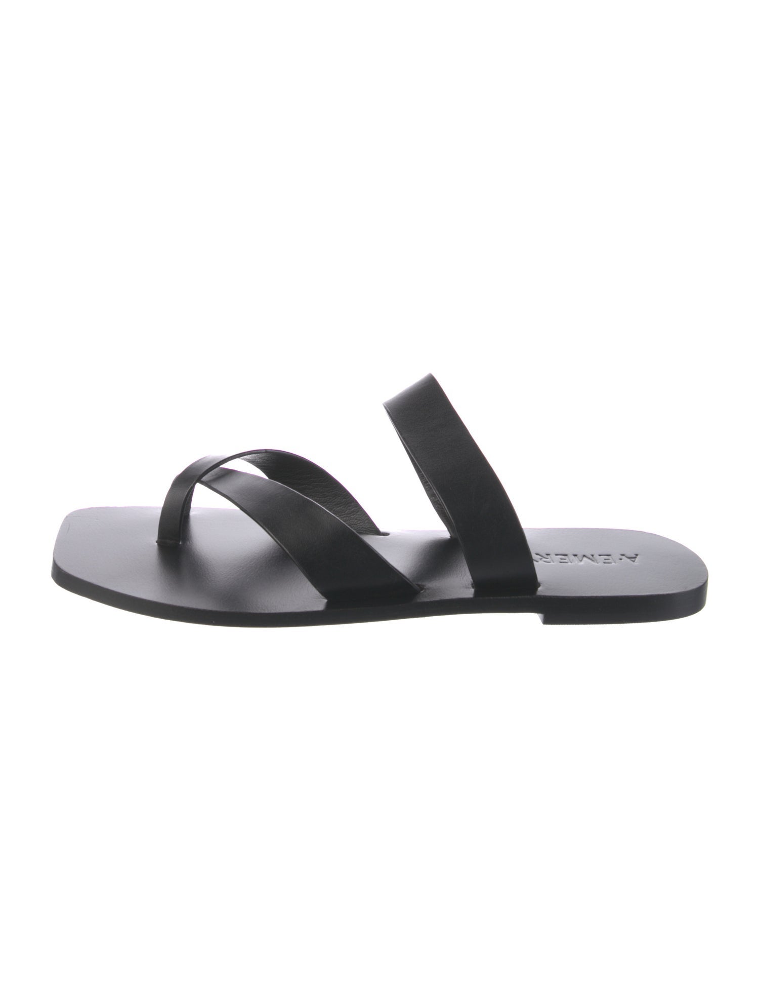 A.Emery Leather Slides