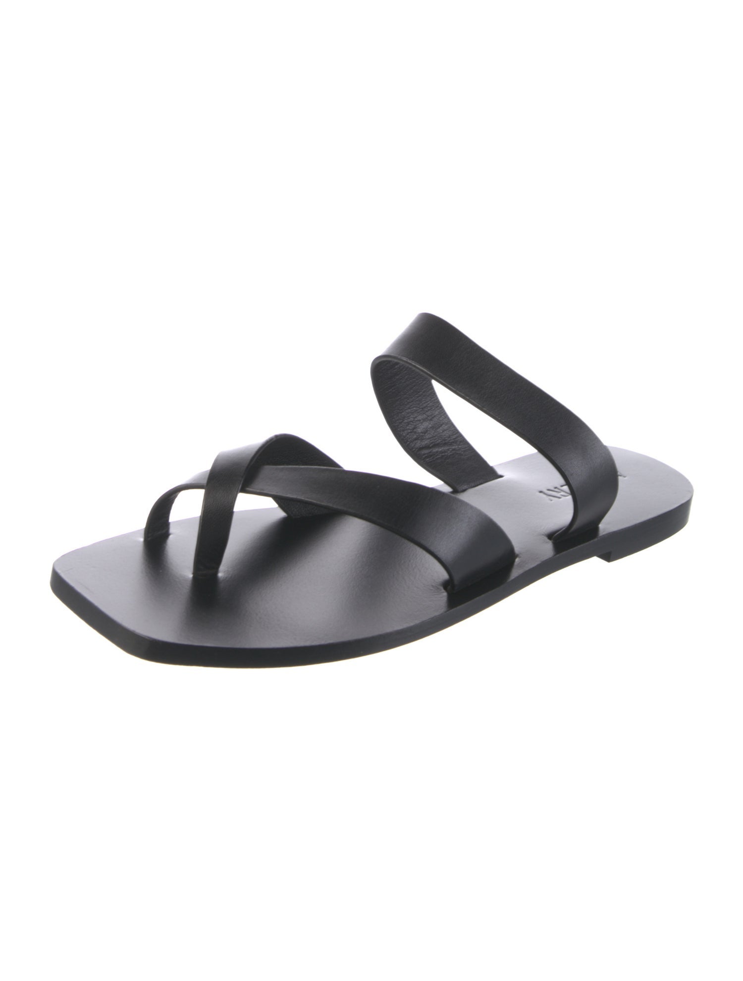 A.Emery Leather Slides