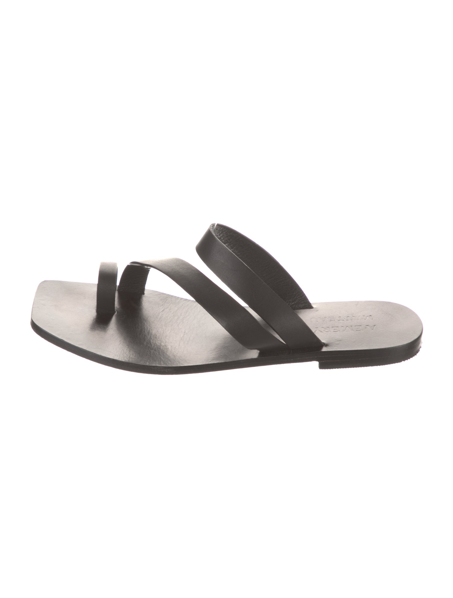 A.Emery Leather Slides