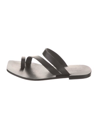 A.Emery Leather Slides