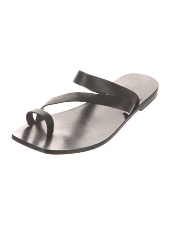 A.Emery Leather Slides