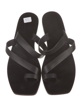 A.Emery Leather Slides