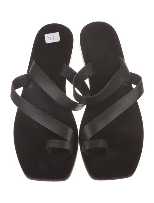 A.Emery Leather Slides