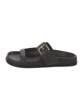 A.Emery Leather Slides