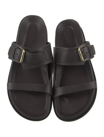 A.Emery Leather Slides