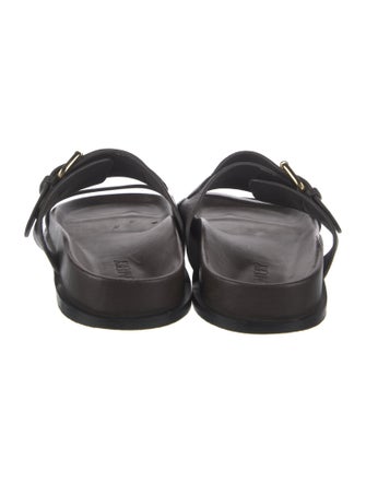 A.Emery Leather Slides