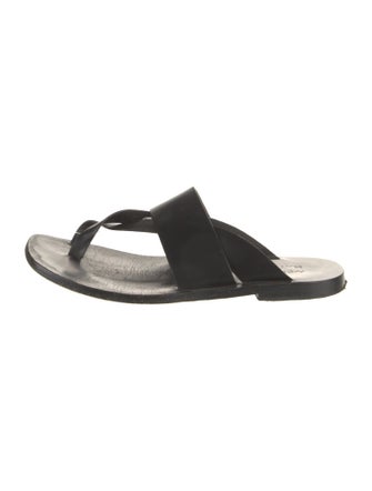 A.Emery Leather Slides